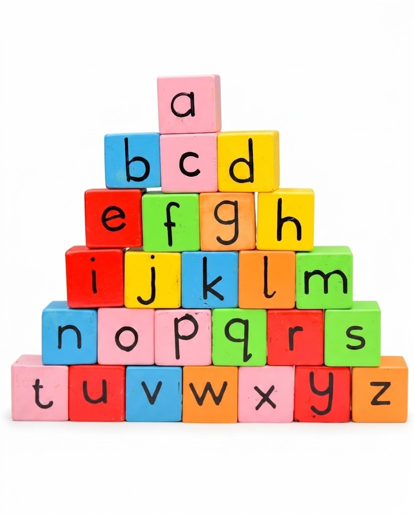 ABC Building Blocks for Toddlers – Wooden Alphabet Learning Toys for Early Literacy