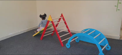 Wooden Pikler Climber Set