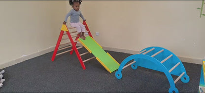 Wooden Pikler Climber Set